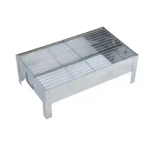 Bbq Stand With Grill Silver