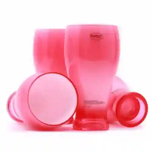 Royalford Acrylic Plain Shape Glass Set - 4 Pieces