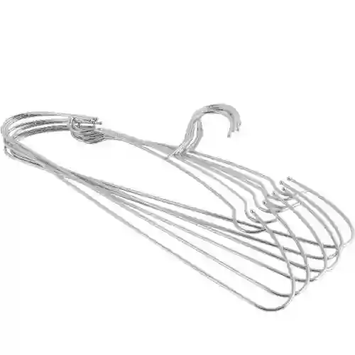 Royalford  6 Piece Metal Hanger Set - Silver