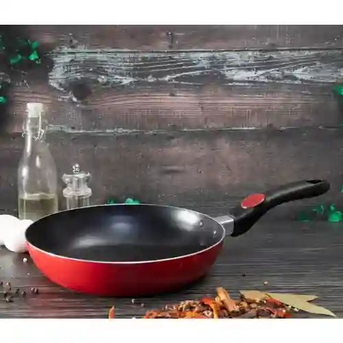 Royalford  30 cm Deep Fry Pan - Red