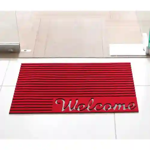 Royalford 17X26 Inch Rib Rubber Mat- Red