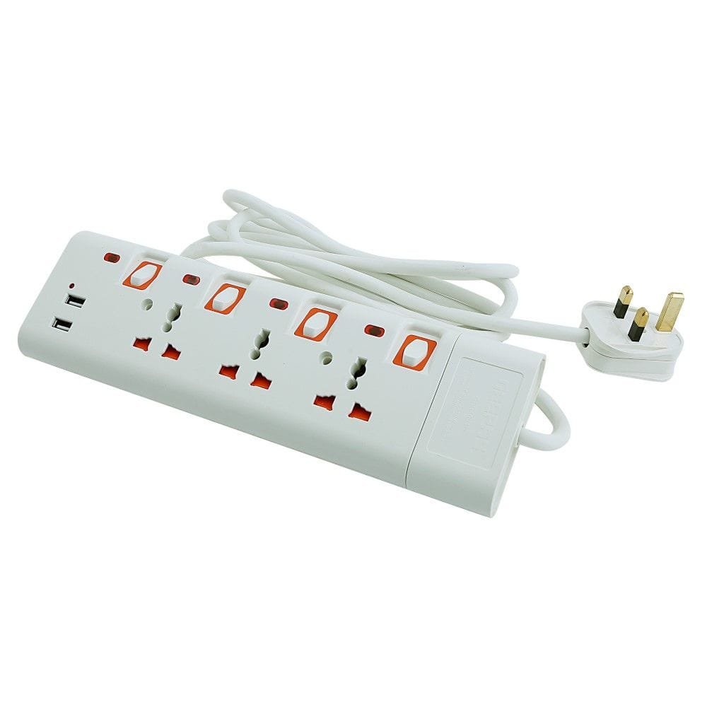 Extension Socket/3Way-3M/Usb Port1x24