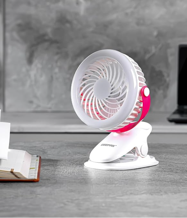 Rech Clip Fan With Light/1x12