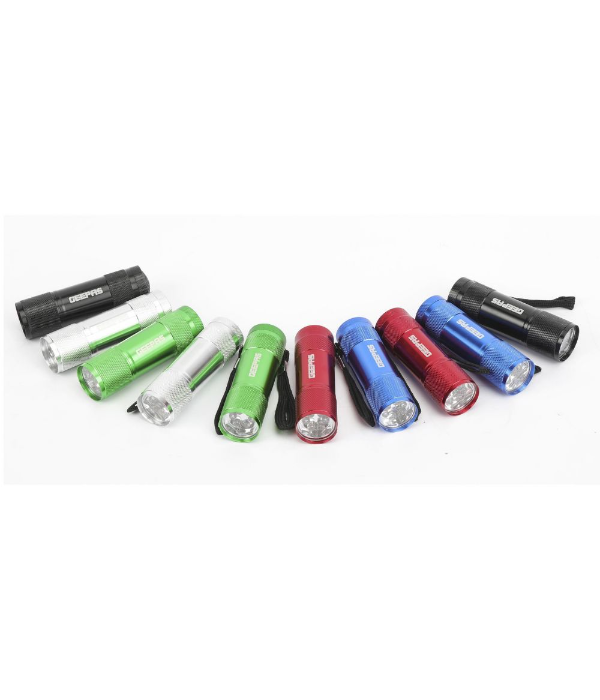 10 Pcs 6Led Alm Flashlight Set 1x36