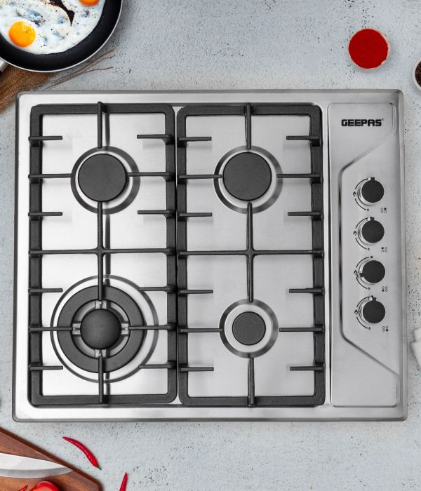 SS Built-In Gas Hob 4 Gas Burner 1x1