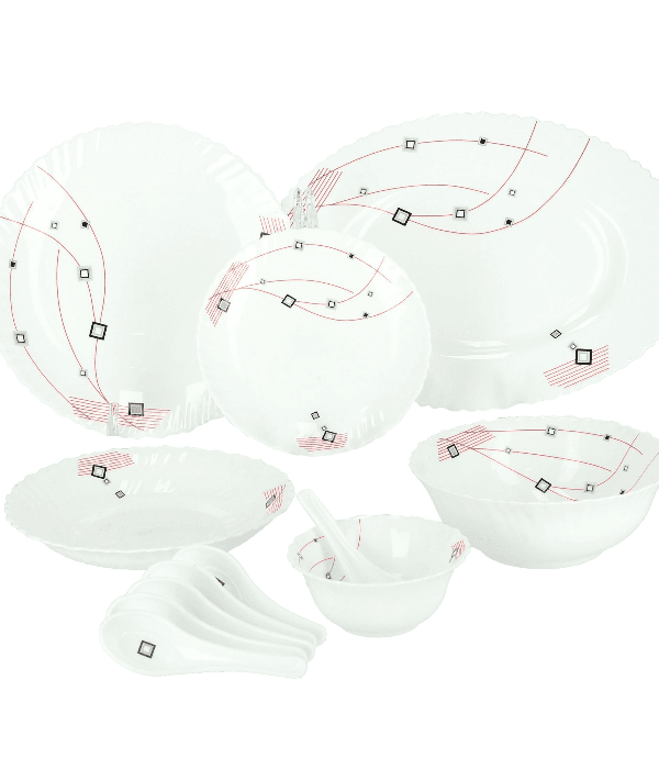 33 Pcs Opal Ware Dinner Set 1X1