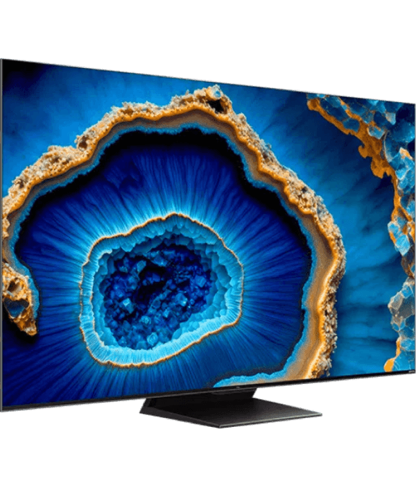 TCL 85" QD-MINI LED GOOGLE TV/FULL ARRAY 500 +/ 1300 NITS/144Hz GAME MASTER 2.0VRR/AiPQ 3.0/HDR 10+/IMAX enhanced /( DOLBY VISION ATMOS)/ONKYO SPEAKERS/.