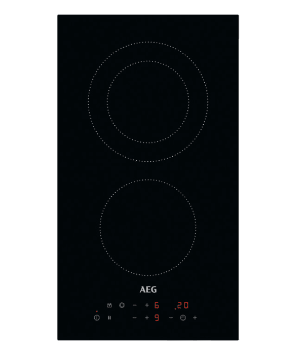 Built-in Ceramic Hob, 30 cm, 2 zones,Touch  Controls, LED Power On Indicator , Dim: H30 x W290 x D510 mm MADE ITALY