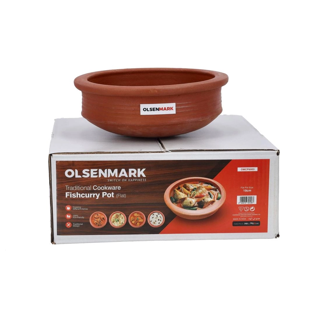 Traditnl Cokwr Fishcury PotFlat19cm1x12