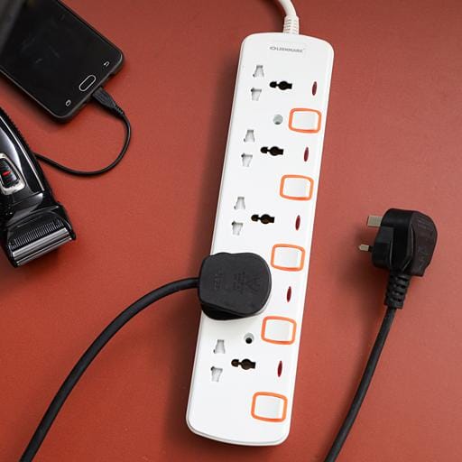 5 Way Extension Socket/ 4M 1X24