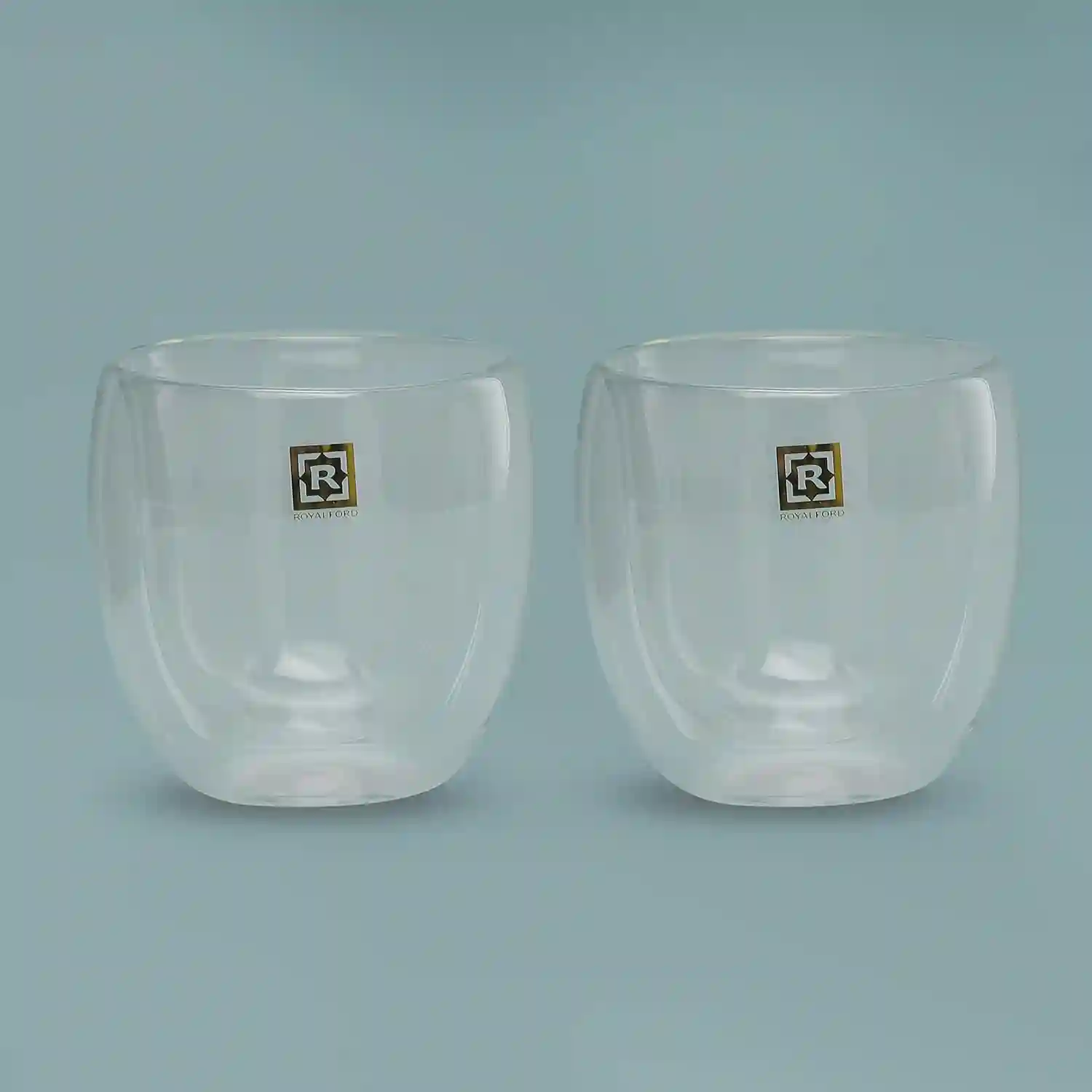 Royalford Brs 2Pc Double Walled Glasses