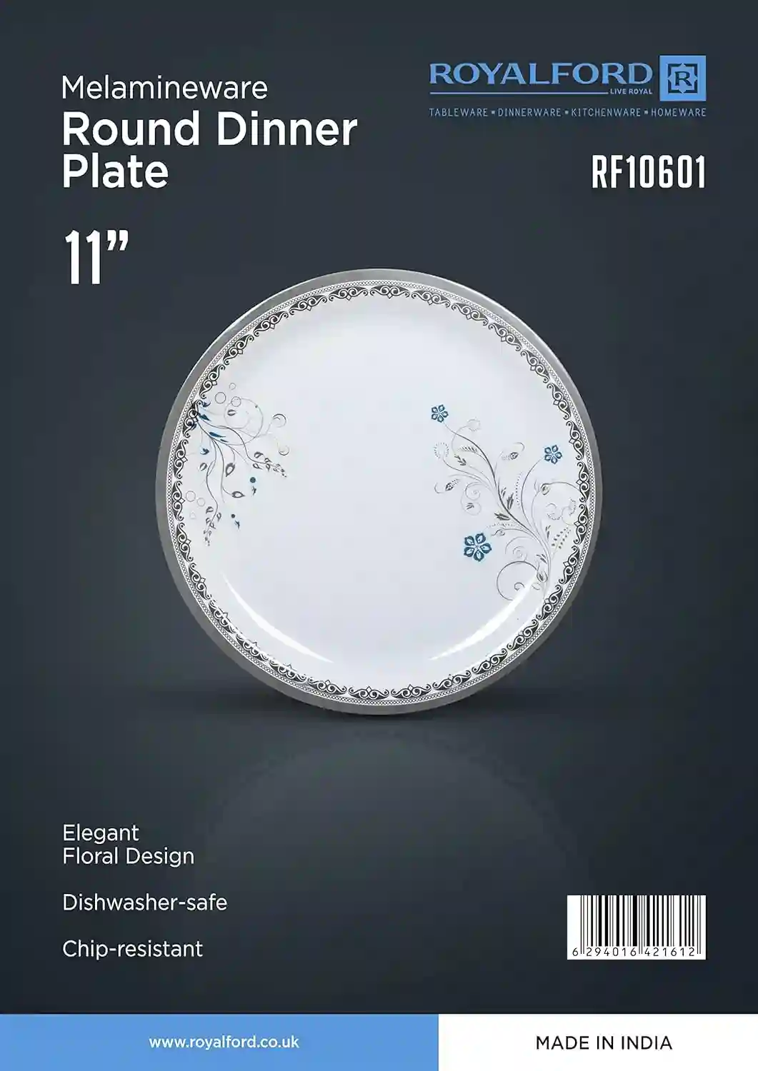 Royalford Melamineware Round Dinner Plate