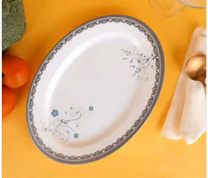 RoyalFord Melamineware Oval Rice Plate | 14″ Dinner Plate