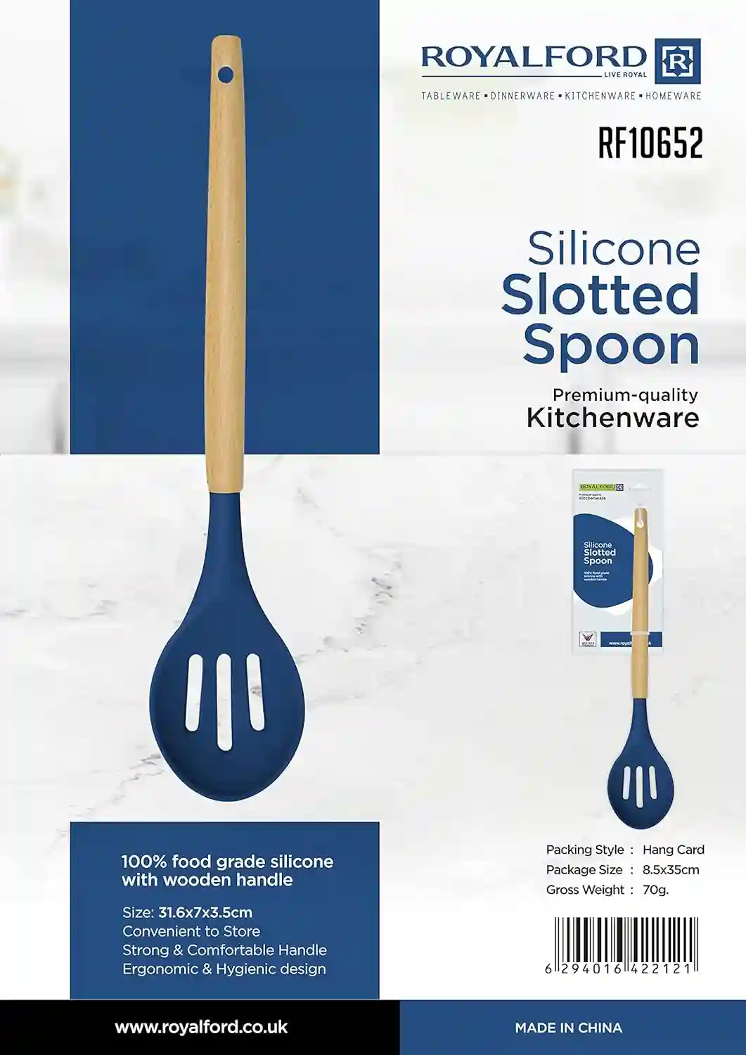 RoyalFord Silicone Slotted Spoon