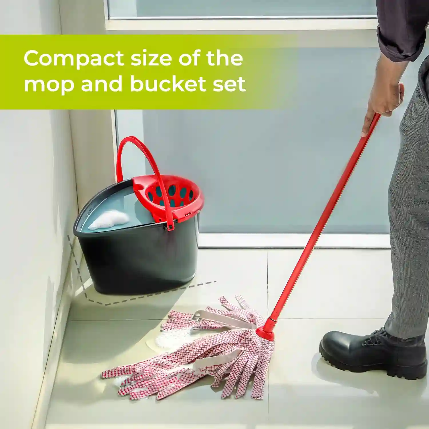 Royalford Cleaning Bucket with Mop
