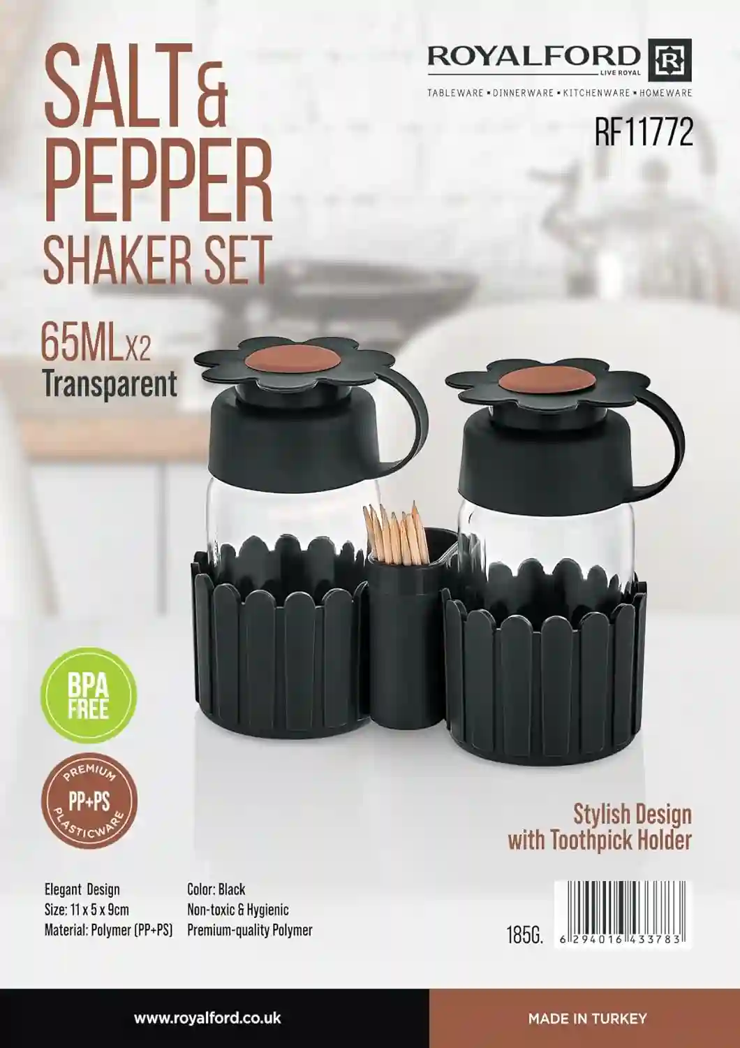 Royalford Salt And Pepper Shaker Set