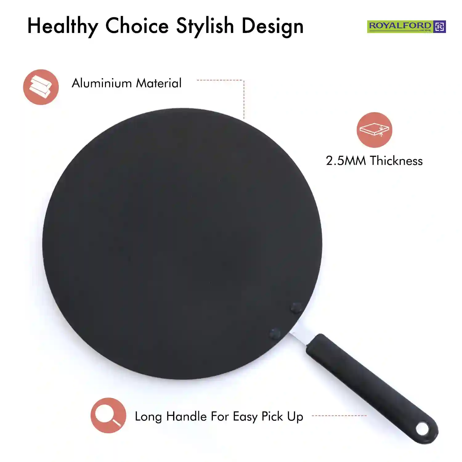 Royalford 30 cm Non Stick Tawa