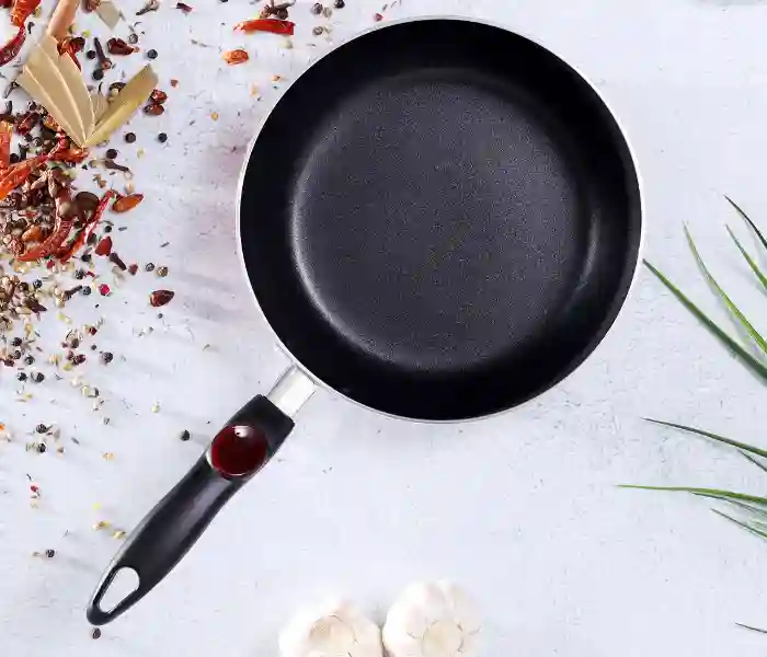 Royalford 20CM Aluminium Frypan - Maroon