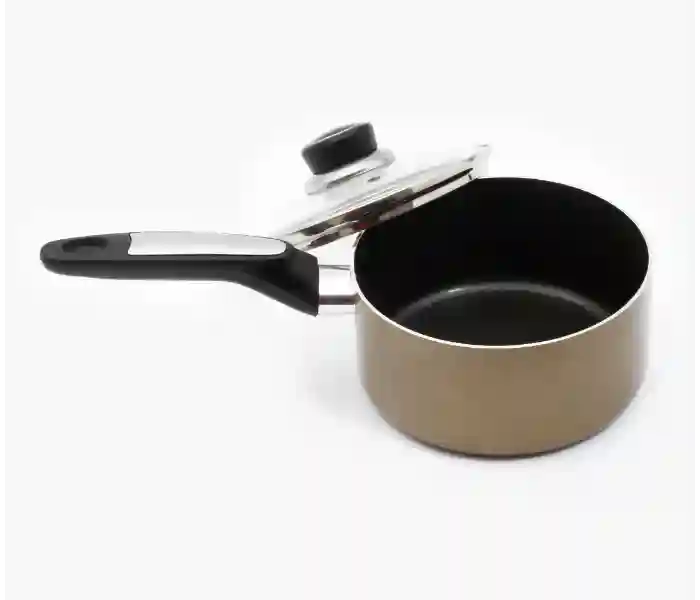 Royalford 16cm Sauce Pan with Lid - Gold