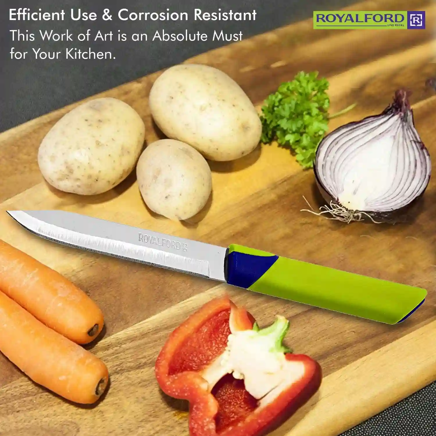 Royalford Stainless Steel Fruit Knife Set (12 pcs)