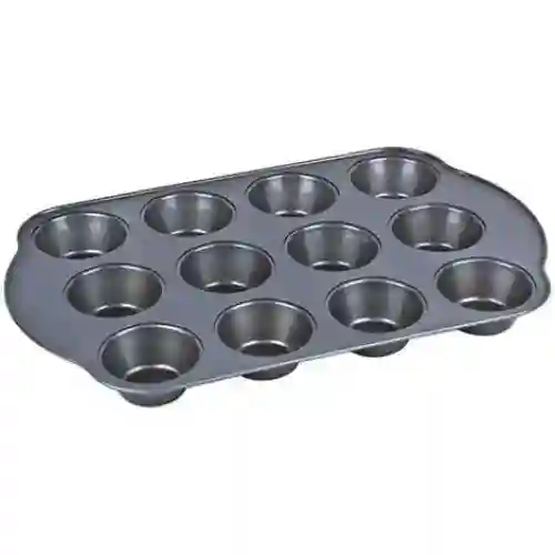 RoyalFord 12 Cup Muffin Pan, Black
