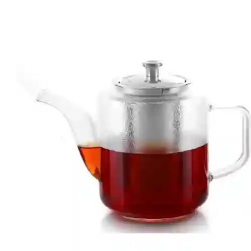 Royalford 960 ml Glass Tea Pot Stainless Steel Strainer