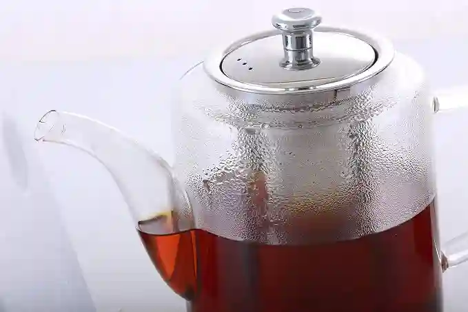 Royalford 960 ml Glass Tea Pot Stainless Steel Strainer
