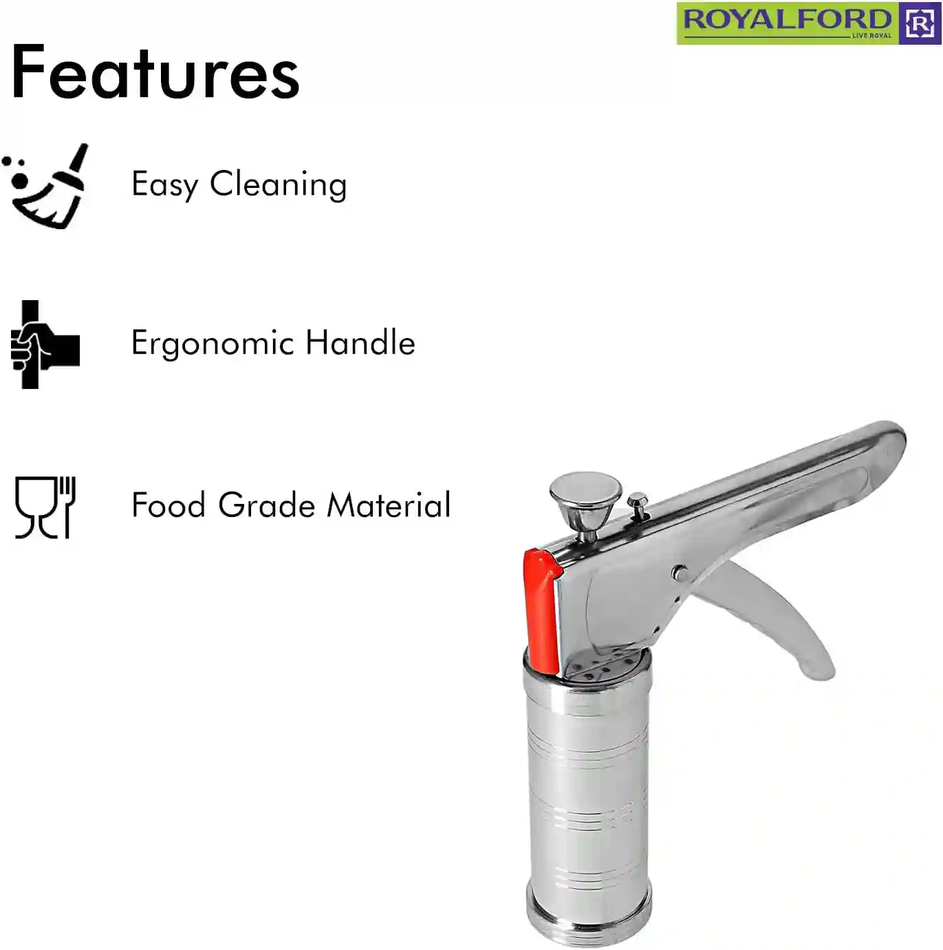 Royalford Stainless Steel Kitchen Press