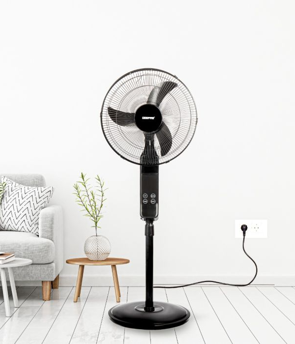 16"Stand Fan/Rmt/Multcolor Led Disply1x2