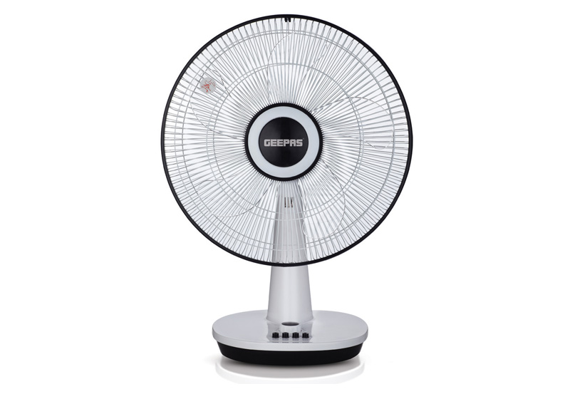 16"Table Fan/5Leaf/3Spd/Oscltn/60MTim1x2