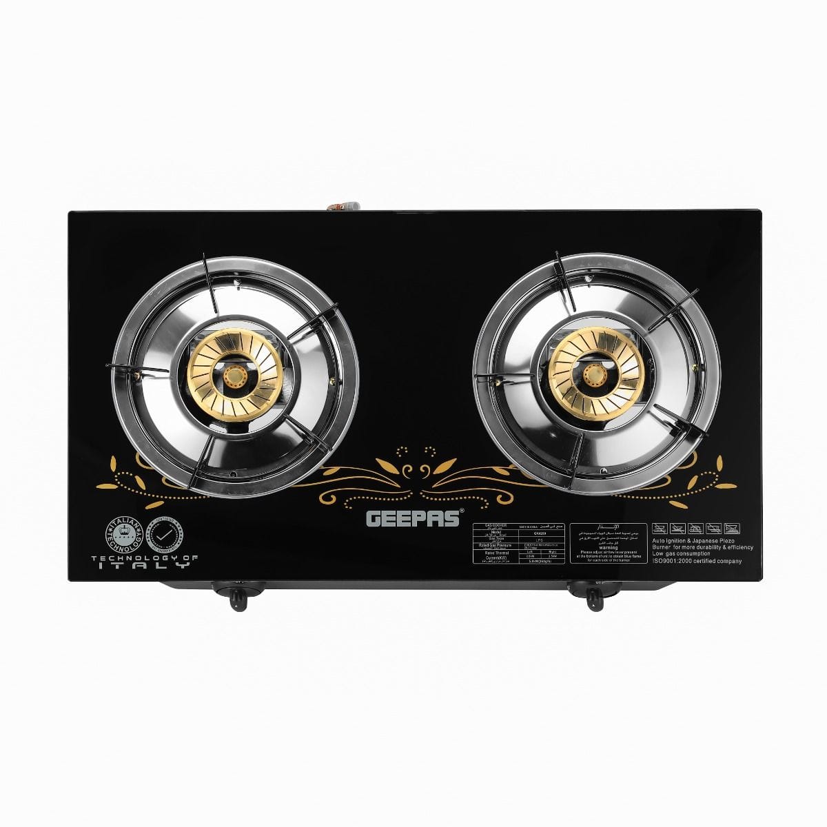 Gas Cooker/Brass Brnr/SS Body/1x1