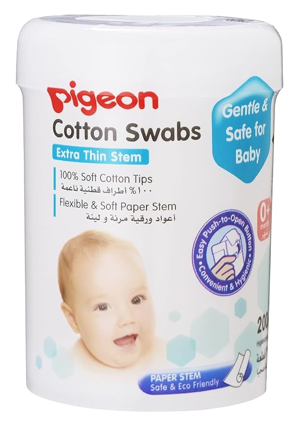 COTTON SWABS THIN 200 PC/HINGED