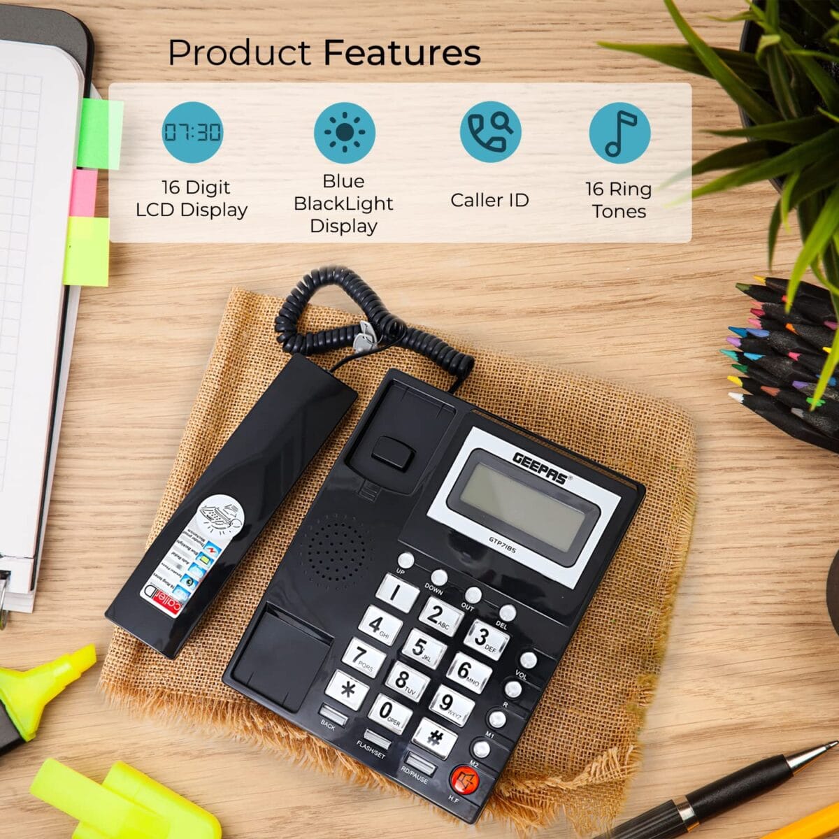 Caller Id Telephone/16 Rings Sele.1X20