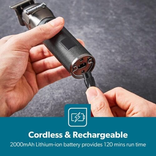 Rech Hair Clipper/Usb Chr/Led Dsply 1x24