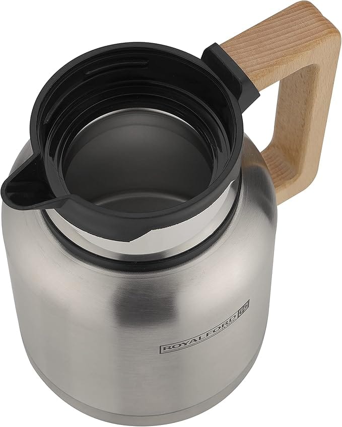1.0L SS Vaccum Flask /Wooden Handle1x12