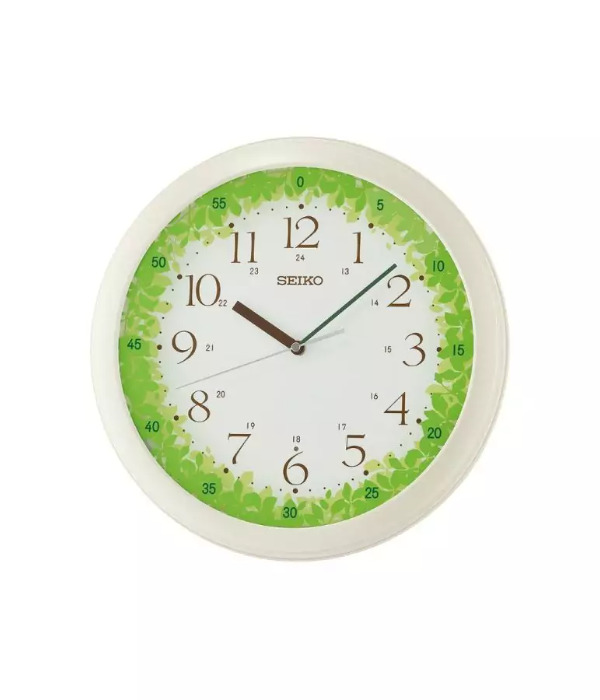 SEIKO Round 33 cm Dial Wall Clock Green
