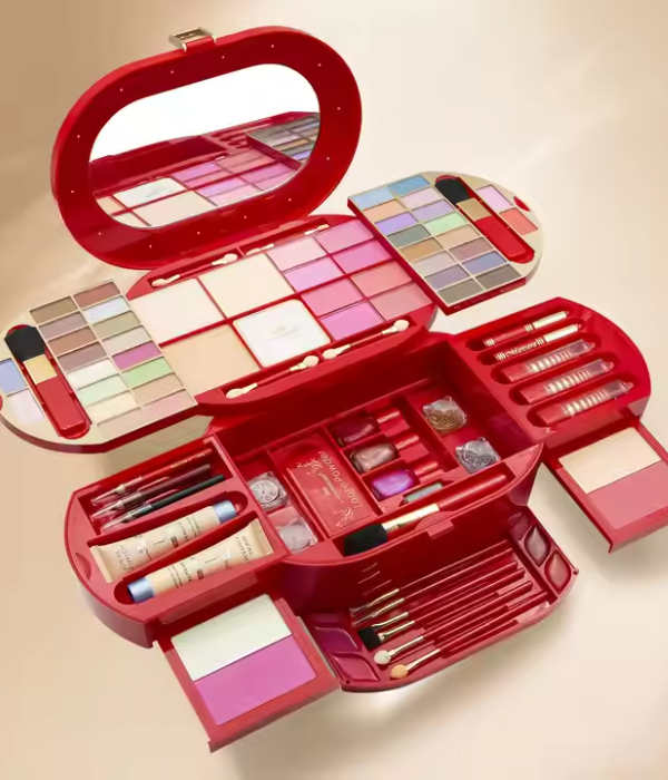 KMES Fashion Cosmetics Box Makeup Kit for Girls C-909
