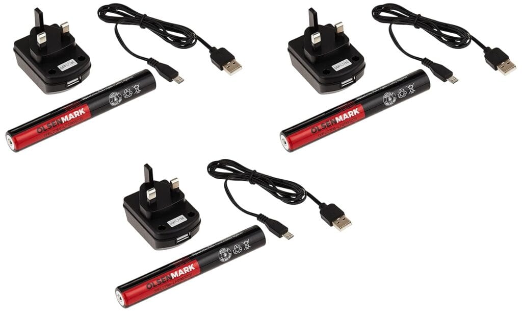 3in1 Rech Led Flash Light 1X15