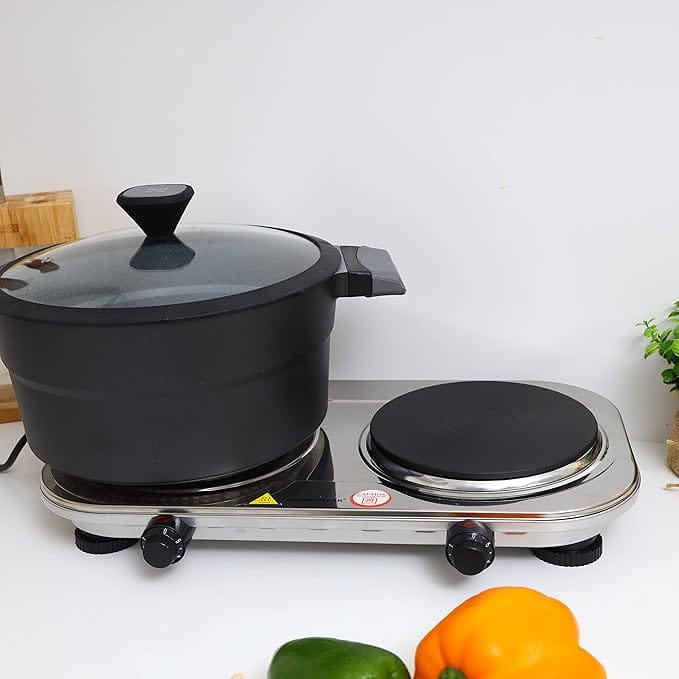s/s double hot plate 1x4