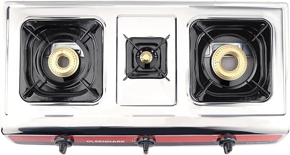 S/SThree Burner/Brass Indian/Auto Ign1x1