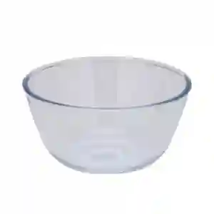 Glass Mixing Bowl, 1.6L Borosilicate Glass Bowl