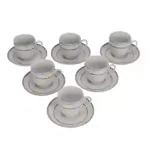 12Pc Tea Cup and Saucer Set1X10