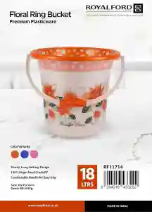 Royalford 18L Plastic Bucket