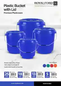 Royalford 18L Plastic Bucket