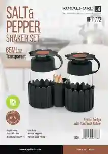Royalford Salt And Pepper Shaker Set