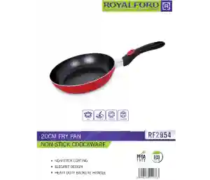 Royalford 20CM Aluminium Frypan - Maroon