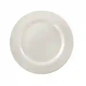 Royalford 8" Melamine White Pearl Dinner plate