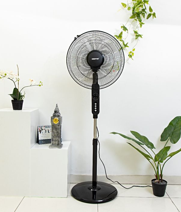 16"Stand Fan/5Leaf/60Mnt Tmr/Osc/3Spd1x2