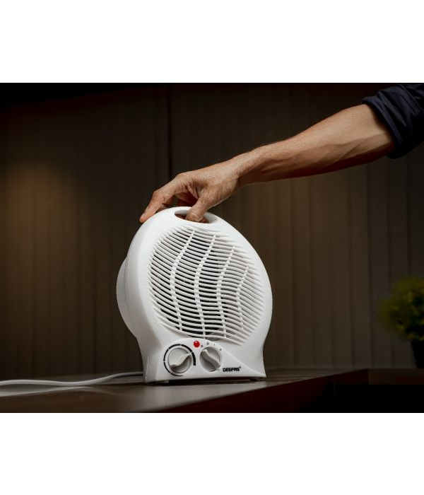 Fan Heater/2 Heat Settng/Tempr Contr 1x8