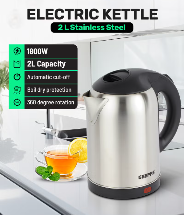 Ss Elec Ketl/1.8L/AutoCut Of/1.5kW/1X12